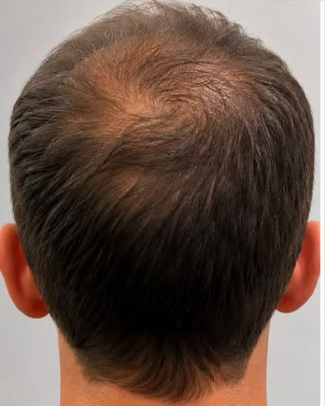 Before, Crown restoration, back view